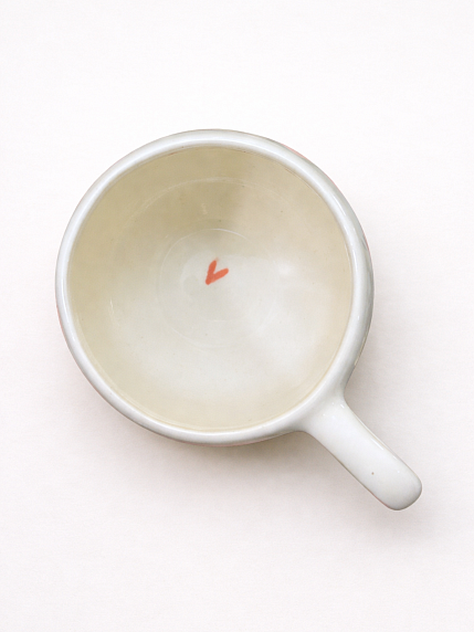 Кружка ручной работы круглая «Любовь - это ты», розовая, керамика, 250 мл, фото 2.