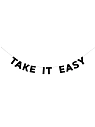 Бумажная гирлянда из букв Tak.sebe.prazdnik «TAKE IT EASY», чёрная, картон, 240 г/м², превью фото 1