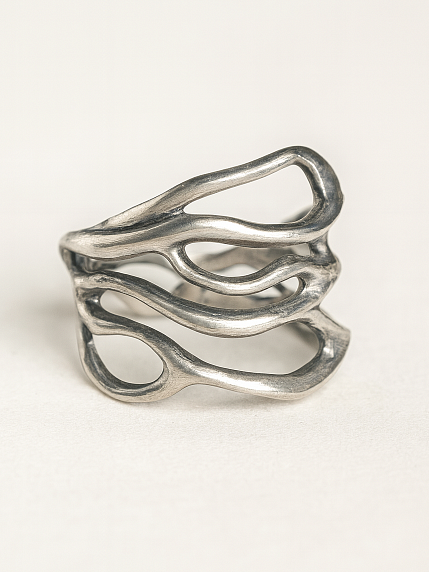 Кольцо из нейзильбера «Блики», фото 1.