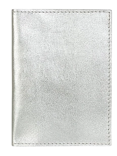 Обложка для паспорта Kokosina bags, серебристая, натуральная кожа