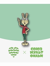 Металлический значок Heart of Moscow «Кролик» серия Союзмультфильм