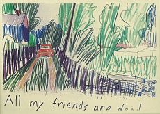 Открытка «All my friends are dead», Максим Савва