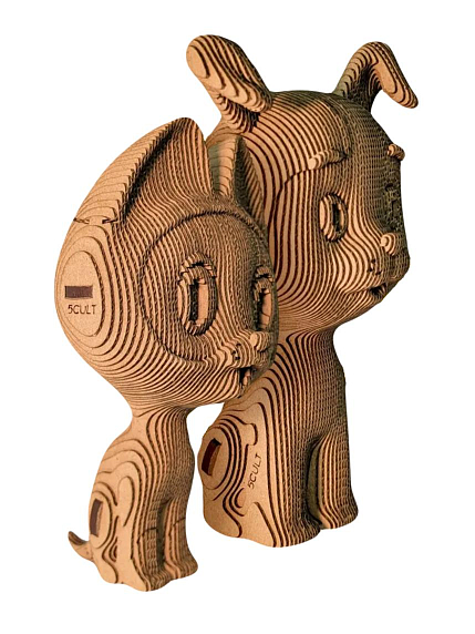 Картонный конструктор 3D «Котенок и щенок», фото 1.