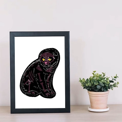 Постер интерьерный Pablo Radini «Котик», А4, фото 2.