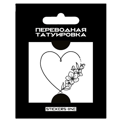 Переводная татуировка «Flower of love», фото 1.