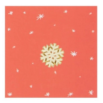 Металлический значок Heart of Moscow «Снежинка» серия Зимняя, фото 1.