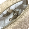Косметичка ручной работы АМИ (Ami lé sac) «Bebesss», коричневая, барашек, превью фото 3