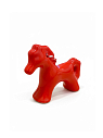 Ёлочная игрушка ручной работы «Лошадка 3д», красная, 8,5 см, превью фото 2