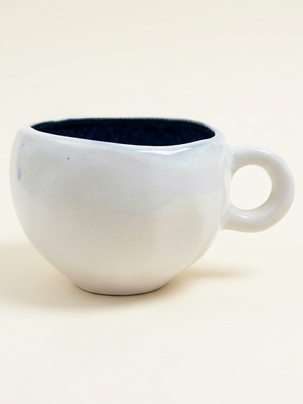 Кружка ручной работы Мастерская Виктории Нор «Лошадка синяя», керамика, 180 мл, фото 2.