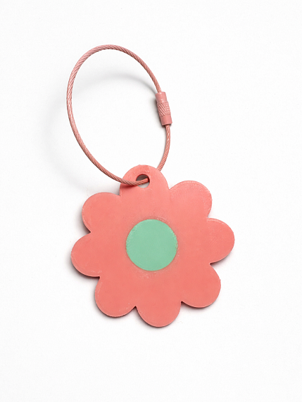 Брелок, обвес на сумку DARI DARI «Цветок №1», розовый, фото 4.