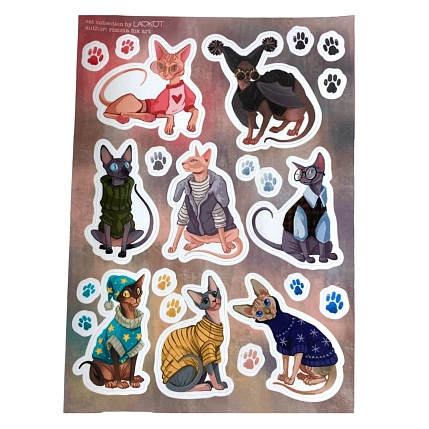 Стикерпак Лавкот «Сфинксы», А5, фото 1.