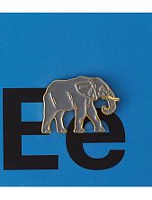 Металлический значок «Слон»