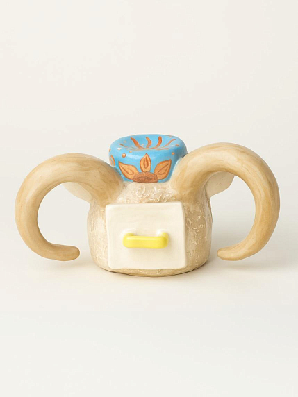 Шкатулка «Барашек в тюбетейке», керамика, фото 3.