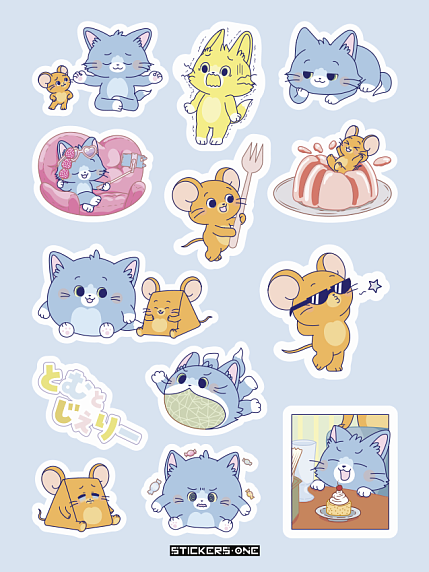 Стикерпак «Tom & Jerry», фото 1.