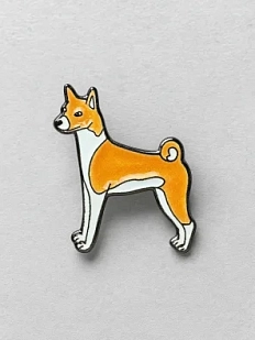 Металлический значок DARI DARI «Басенджи (африканский молчун)», 20 мм