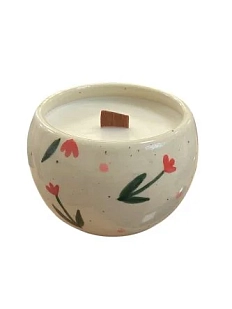 Свеча в стакане Молис Керамика ручной работы «Юдзу и эстрагон», керамика
