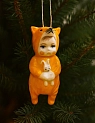 Ёлочная игрушка Ким керамика «Малыш в костюме лисы», 10 см, фарфор, превью фото 4