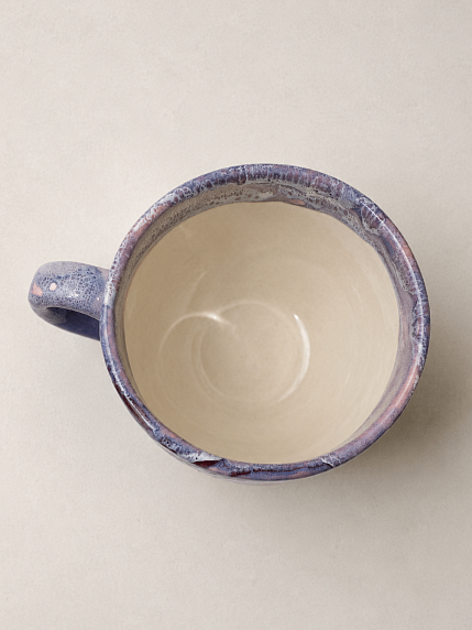 Кружка ручной работы Тата вытворяет/NF ceramics «Просветленная p***ets», керамика, 600 мл, сиреневая, фото 3.