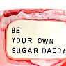 Кружка ручной работы NF ceramics «Be your own sugar daddy», красная, керамика, 500 мл, превью фото 3