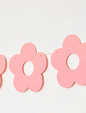 Гирлянда Адастра «Ромашки», розовая, картон, 240 г/м²