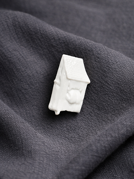 Брошь ручной работы Bulygin «Брейгель», белая, фарфор, фото 4.