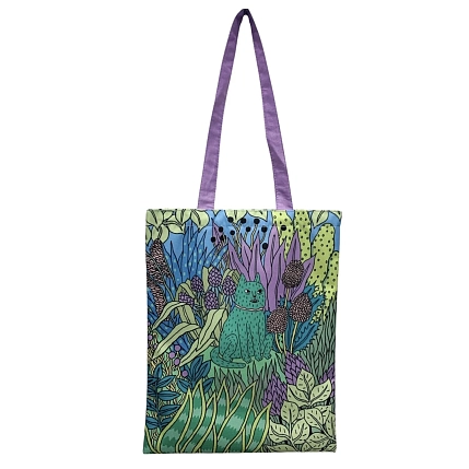 Сумка шоппер Валя Карнавалова «Кот в лесу», на молнии, водонепроницаемый, фото 1.