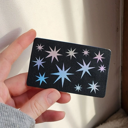 Наклейка на карту «Звёзды», фото 1.