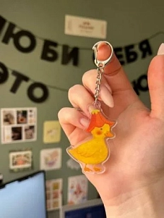 Брелок «Утя», акрил