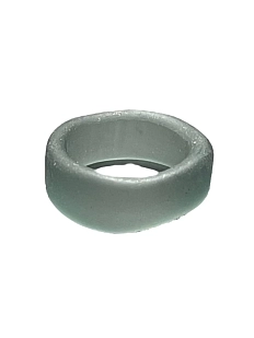 Кольцо Керко стеклянное серое матовое