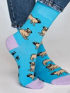 Носки «Свой собственный дед», р-р 42-46, голубые