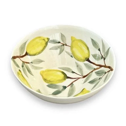Миска-боул ручной работы Верба керамика «Лимоны», керамика, 450 мл, фото 1.