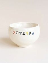 Кружка ручной работы с надписью «Котечка», разноцветная, керамика, 180 мл
