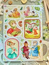 Стикерпак «Винтажные мышки», А5