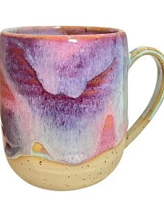 Кружка ручной работы «Закатные переливы», фиолетовая, керамика, 500 мл