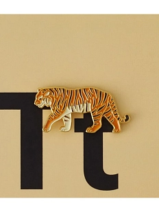 Металлический значок Heart of Moscow «Амурский тигр» серия Зоопарк