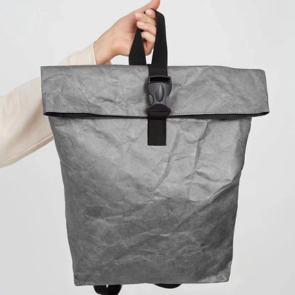 Рюкзак Ranzel Bags «Rolly Gray», тайвек, серый, фото 1.