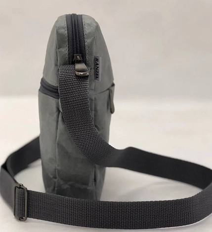 Сумка Ranzel Bags «Bender Gray», тайвек, серая, фото 3.