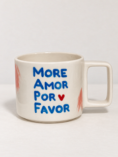Кружка ручной работы Hands in Clay «More amor por favor», керамика, 350 мл