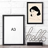 Постер интерьерный «Девушка с каре», А4, превью фото 3