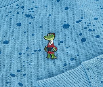 Металлический значок «Крокодил Гена» Союзмультфильм, фото 2.