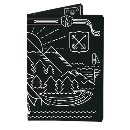 Обложка на паспорт New Wallet «New Trip», черная, фото 1.
