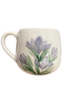 Кружка ручной работы Верба керамика «Крокус», круглая, керамика, 250 мл