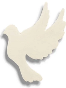 Брошь «Парящий голубь»