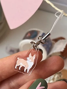 Мини-брелок «Корги», акрил