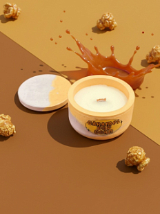 Cвеча «Карамельный попкорн», соевый воск, 50 мл 