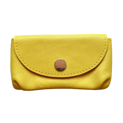Ключница ручной работы, Kokosina bags, натуральная кожа, жёлтый, фото 1.