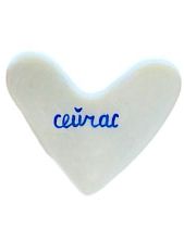 Брошь ручной работы Сердце с надписью «Сейчас» , полимерная глина