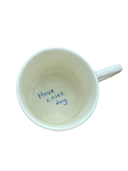 Кружка ручной работы Йеллоускуп «Have a nice day», керамика, 250 мл, фото 3.