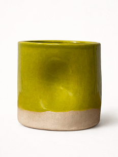 Стакан ручной работы, салатовый, керамика, 300 мл