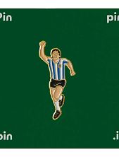 Металлический значок Heart of Moscow «Футболист. Аргентина» серия World XI